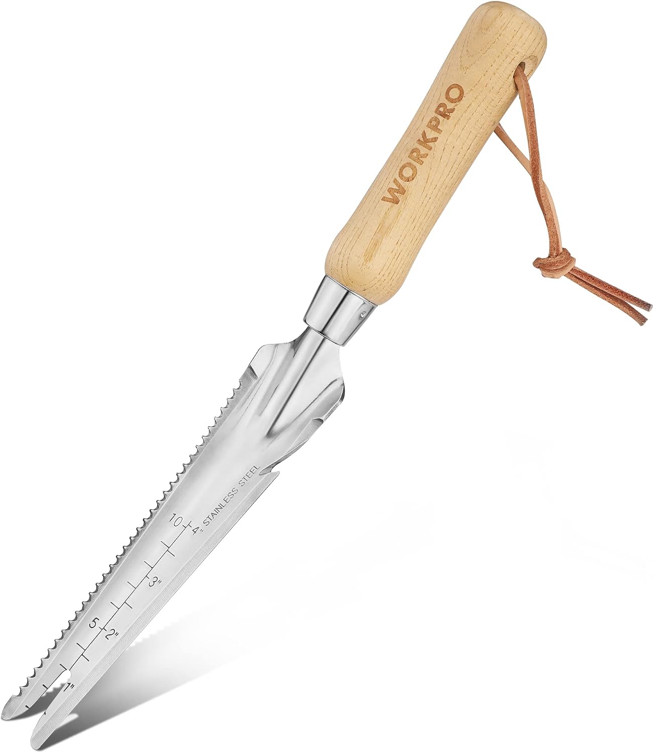 Hand Weeder Puller, 5-in-1 Garden Trowel with Wooden Handle