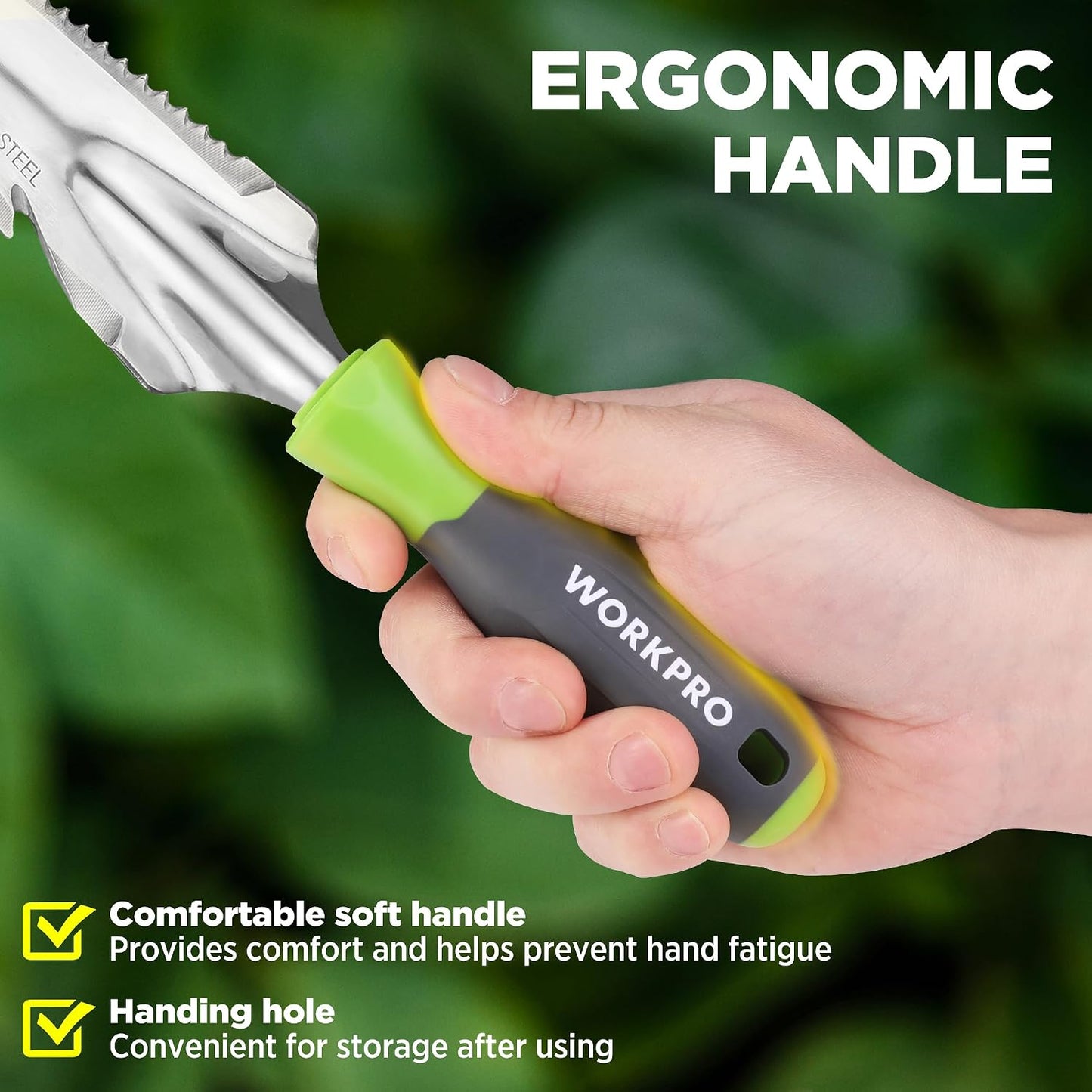 Hand Weeder Puller, 5-in-1 Garden Trowel with Wooden Handle