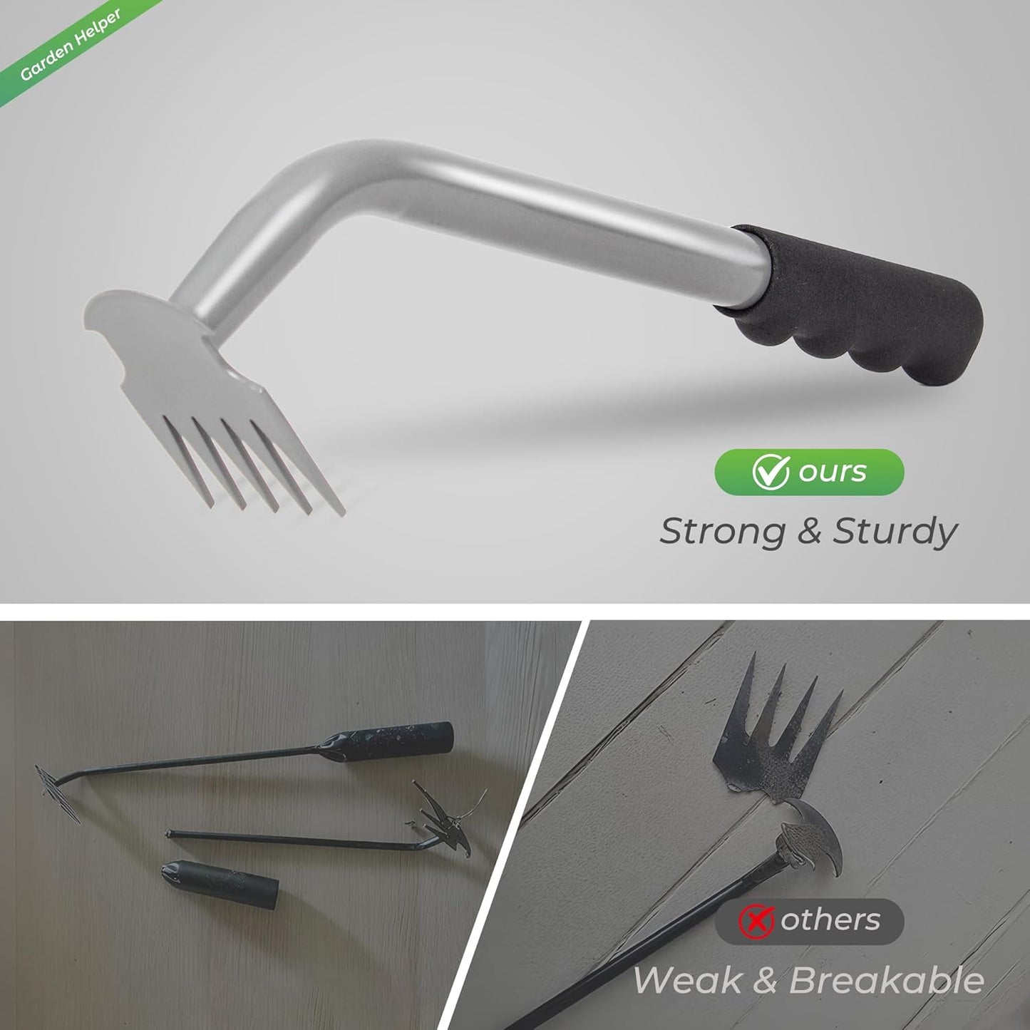 Weed Puller Tool - Durable Weeding Tool for Dandelions & Crabgrass