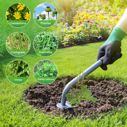 Weed Puller Tool - Durable Weeding Tool for Dandelions & Crabgrass