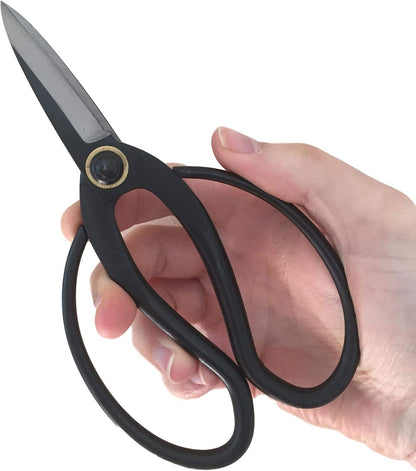 Professional Bonsai Scissors 180mm - Traditional Butterfly Bonsai Pruner Shear for Precise Trimming Pruning and Deadheading of Flowers Plants, Japanese Bonsai Garden Tools