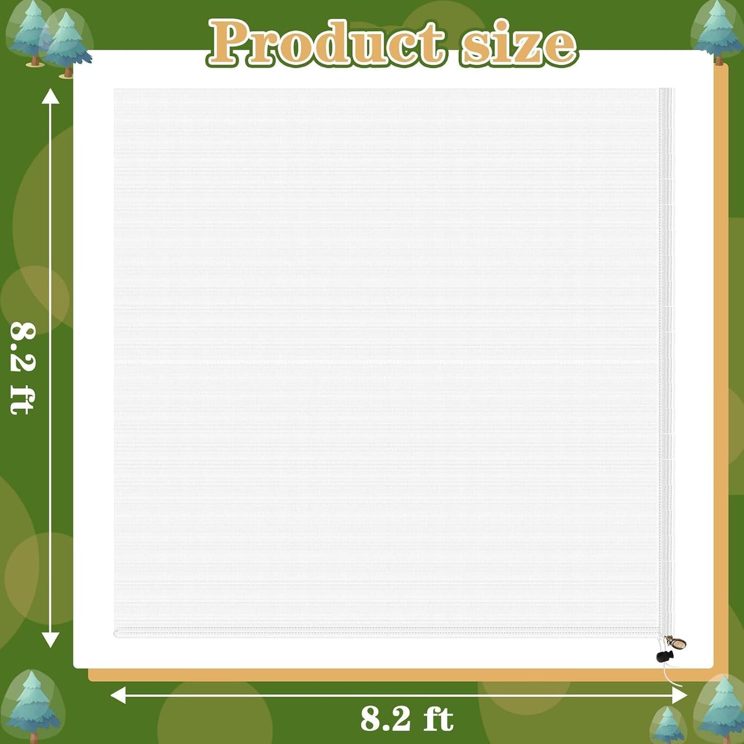 2Pack Garden Netting 10X10 Feet Large Fruit Tree Netting