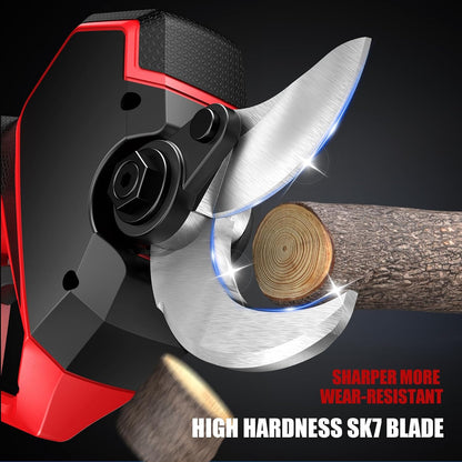 Electric Pruning Shears, 2.75'' Cut, 2 Batteries & Spare Blades