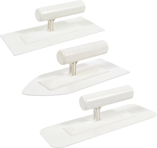 Plastic Finishing Trowel Set 3 Piece for Plastering Walls