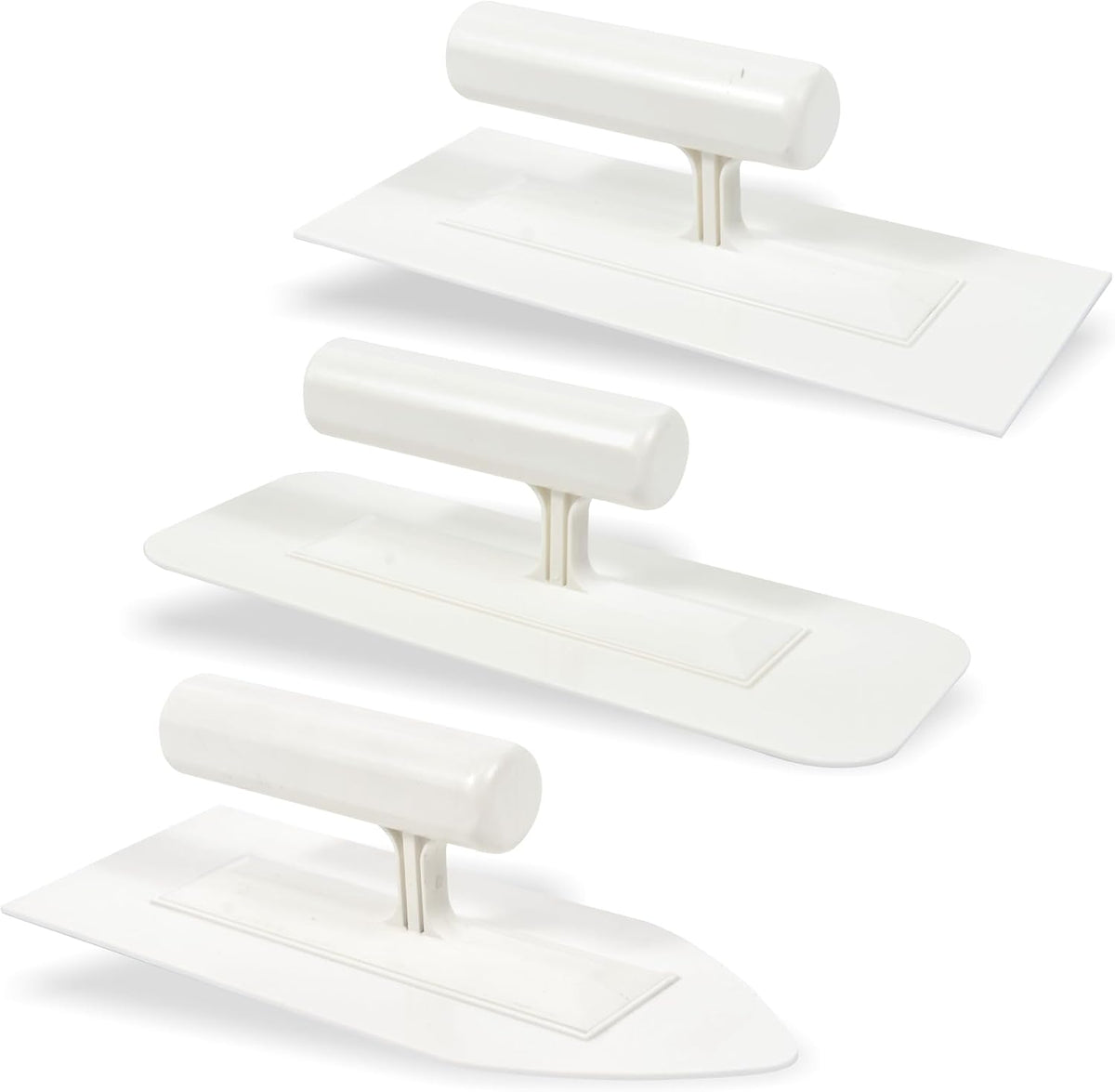 Plastic Finishing Trowel Set 3 Piece for Plastering Walls