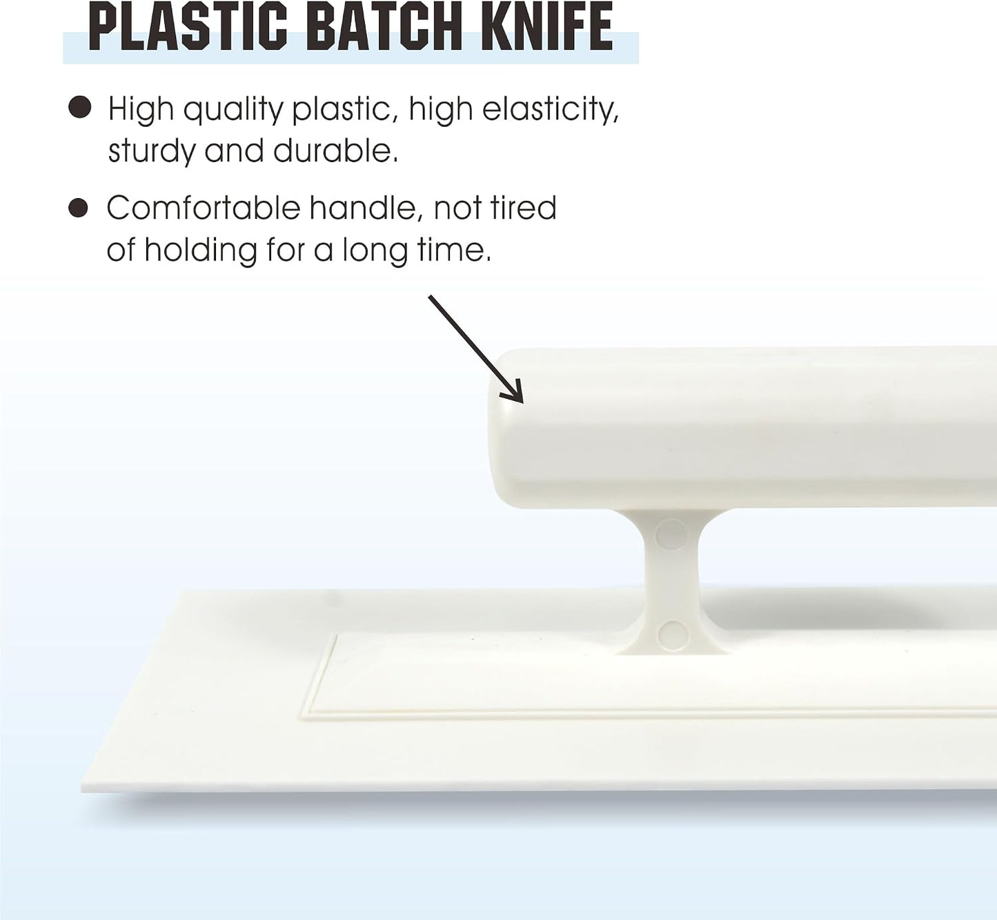 Plastic Finishing Trowel Set 3 Piece for Plastering Walls
