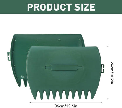 2pcs Leaf Scoops Hand Rakes,Leaf Grabber for Picking Up Yard Leaves Lawn,Garbage,Grass Clippings,Lightweight & Efficient Leaves Picker,Garden Shovel Tool Leaf-Claw Collector