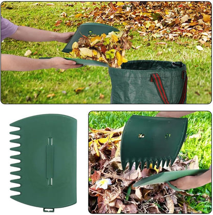 2pcs Leaf Scoops Hand Rakes,Leaf Grabber for Picking Up Yard Leaves Lawn,Garbage,Grass Clippings,Lightweight & Efficient Leaves Picker,Garden Shovel Tool Leaf-Claw Collector