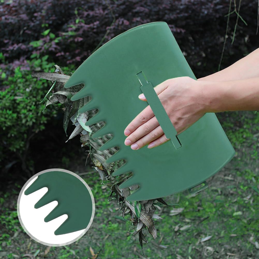 2pcs Leaf Scoops Hand Rakes,Leaf Grabber for Picking Up Yard Leaves Lawn,Garbage,Grass Clippings,Lightweight & Efficient Leaves Picker,Garden Shovel Tool Leaf-Claw Collector