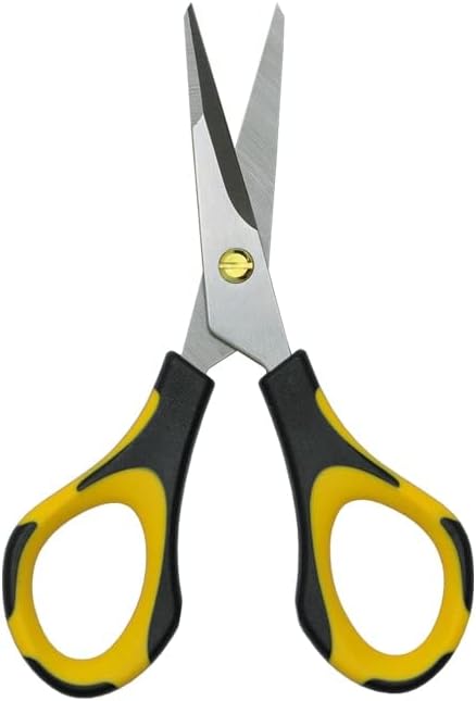 Piranha Pruner Bonsai Scissors - Polish Stainless Steel Blade - Yellow & Black Handle