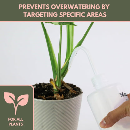 Squirtr Precision Watering Bottle, 16oz, Clear, Refillable