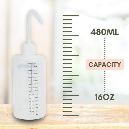 Squirtr Precision Watering Bottle, 16oz, Clear, Refillable