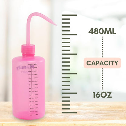 Squirtr Precision Watering Bottle, 16oz, Clear, Refillable