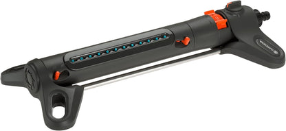AquaZoom S Rectangular oscillating Sprinkler: Sprinkler for Watering Areas of 9–150 m², Range 3–15 m, Spread 3–10 m, Built-in Metal Filter (18710-20)