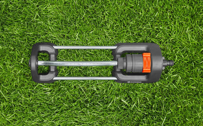 AquaZoom S Rectangular oscillating Sprinkler: Sprinkler for Watering Areas of 9–150 m², Range 3–15 m, Spread 3–10 m, Built-in Metal Filter (18710-20)