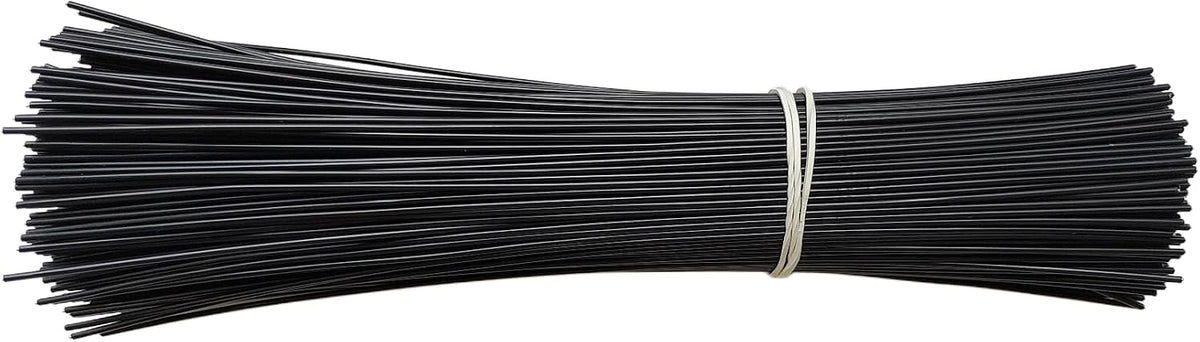 8" Black,300 PCS Plastic Cable Ties Plastic Twist Ties, Garden Plant Twist Tie Cable Tie for Bread Candy Bags, Gift Bags (Circular design，Bold material)