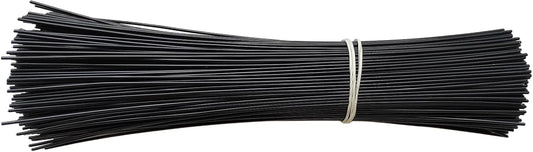 8" Black,300 PCS Plastic Cable Ties Plastic Twist Ties, Garden Plant Twist Tie Cable Tie for Bread Candy Bags, Gift Bags (Circular design，Bold material)