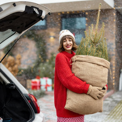 5Pcs Burlap Plant Cover Bags 32" x 40" Reusable Winter Plant Freeze Protection Bag with Zipper Drawstring Warm Tree Frost Blanket Protector for Outdoor Plants Shrubs Brushes