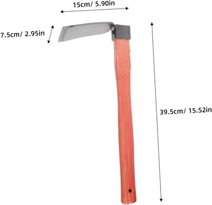 Wooden Handle Gardening Hoe Soil Turning Tool for Efficient Weeding and Farming Lightweight Construction for Flower and Vegetable Cultivation