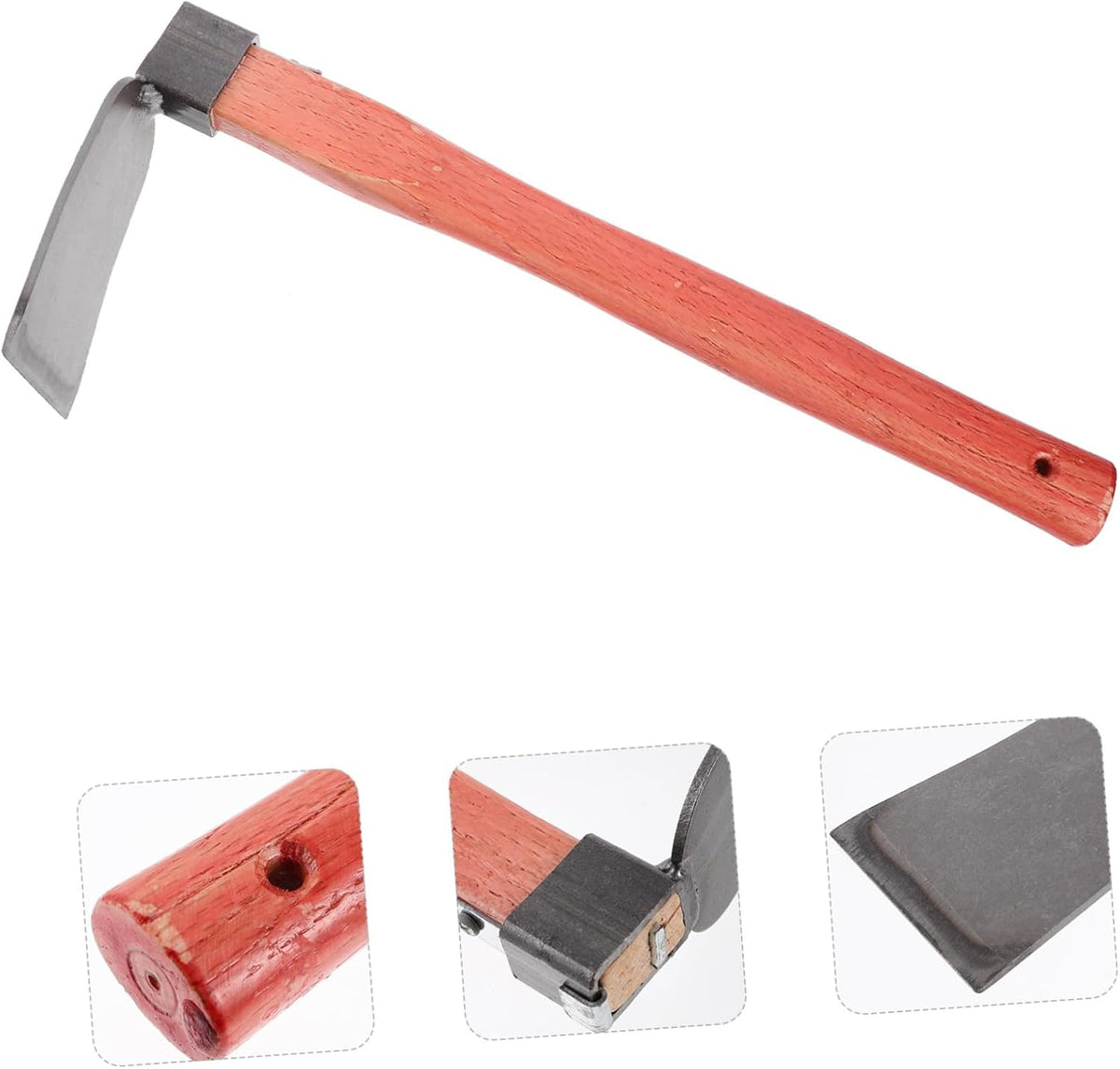Wooden Handle Gardening Hoe Soil Turning Tool for Efficient Weeding and Farming Lightweight Construction for Flower and Vegetable Cultivation
