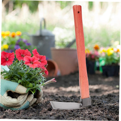 Wooden Handle Gardening Hoe Soil Turning Tool for Efficient Weeding and Farming Lightweight Construction for Flower and Vegetable Cultivation