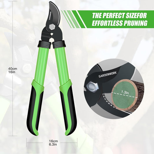 16"Loppers and Branch Cutter with SK5 Blade for Tree Trimming