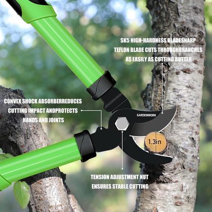 16"Loppers and Branch Cutter with SK5 Blade for Tree Trimming