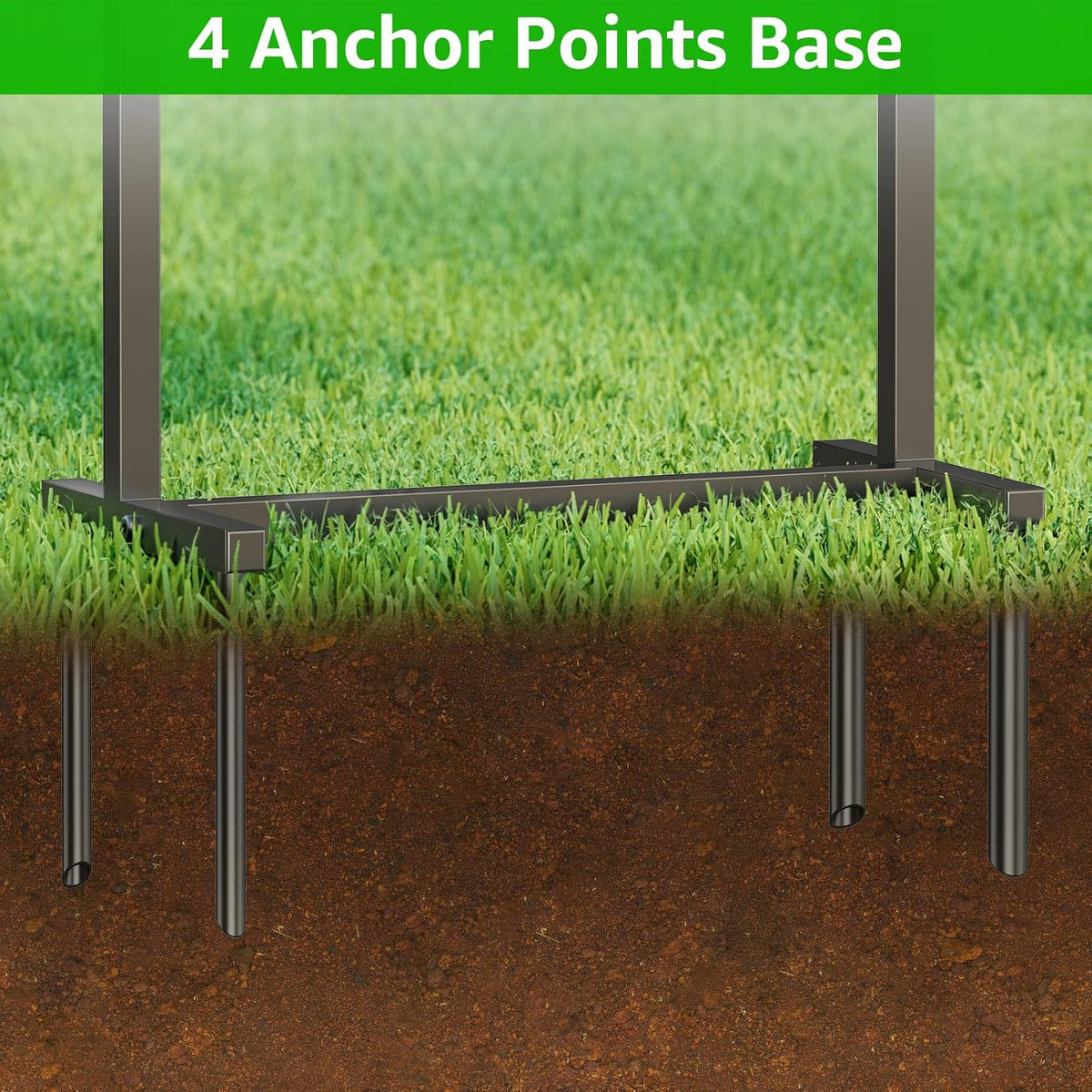 Garden Hose Reel Holder Stand, 77Inch, Holds 150-Feet of 5/8 Inch Hose