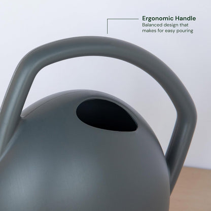 Rhino 2 Gallon (256 Fl Oz) Navy Blue Resin Watering Can for Indoor and Outdoor Use