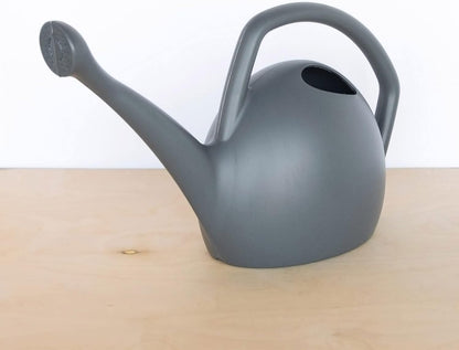 Rhino 2 Gallon (256 Fl Oz) Navy Blue Resin Watering Can for Indoor and Outdoor Use