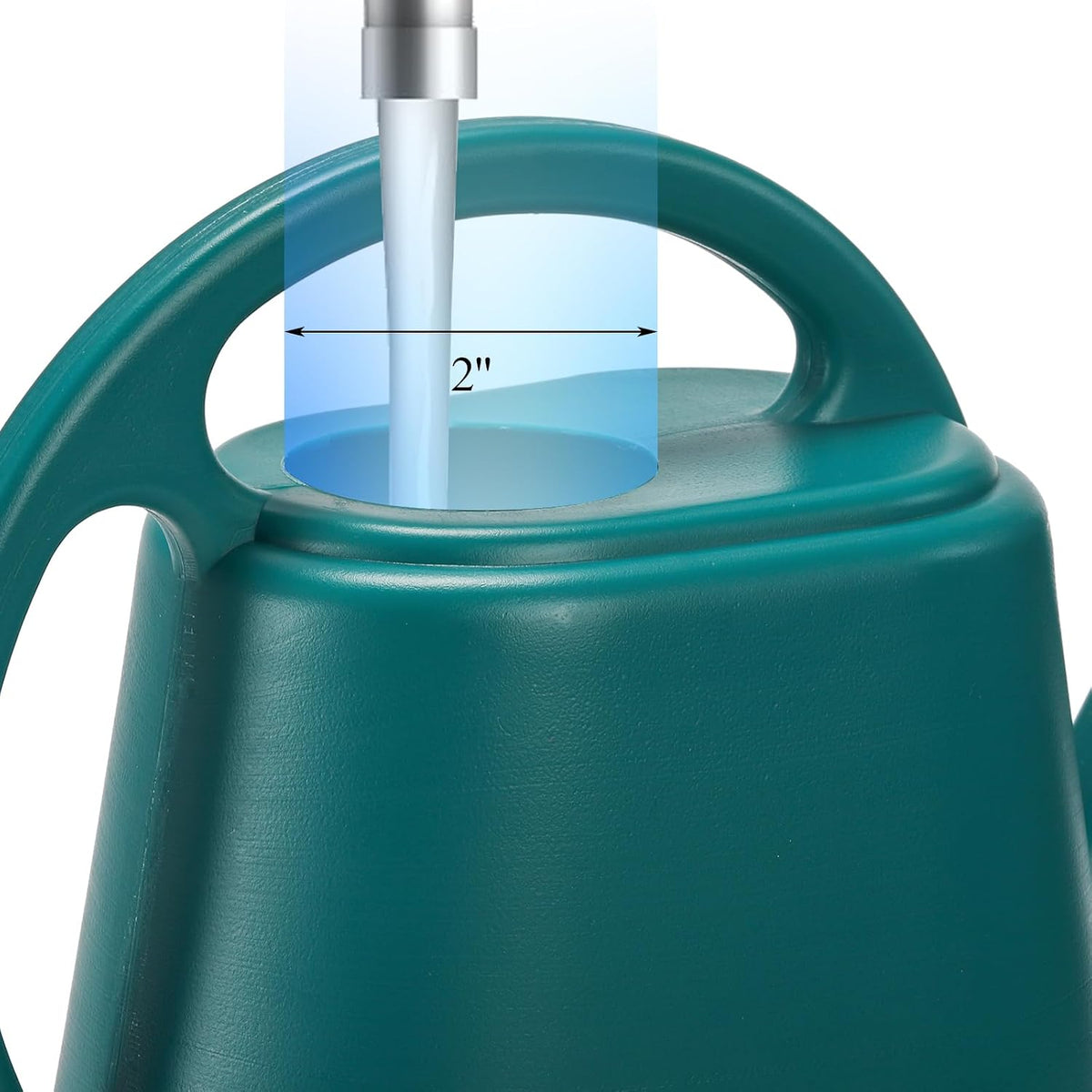 Watering Can, 1/2 Gallon Plastic Watering Cans with Comfortable Handle, Small Garden Watering Cans Long Spout for Indoor Outdoor Watering Plants, Green