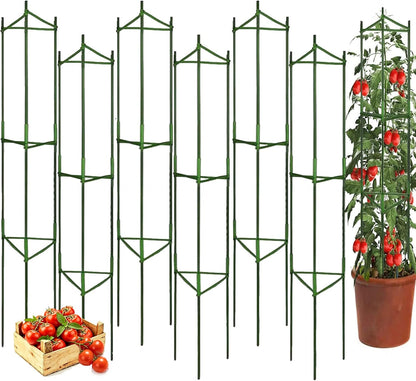 6 Packs Tomato Cage for Garden, Up to 48Inch Plant Support Stakes