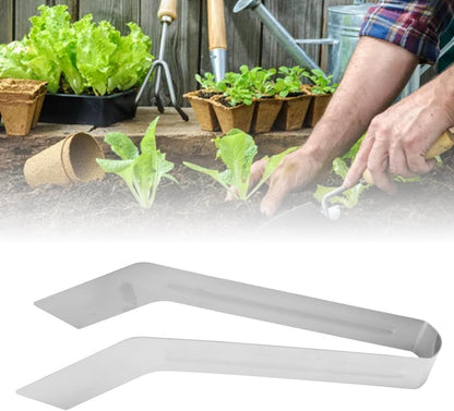 Seedling Transplant Tong, 8.86 Inch Stainless Steel Plants Transplant Tong Seedling Removal Gardening Garden Gardening Supplies