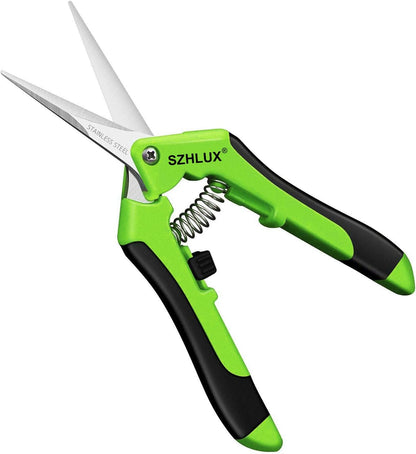3-Pack Gardening Scissors, 6.5'' Gardening Pruning Scissors, Professional Pruning Shears with Straight Stainless Steel Precision Blades
