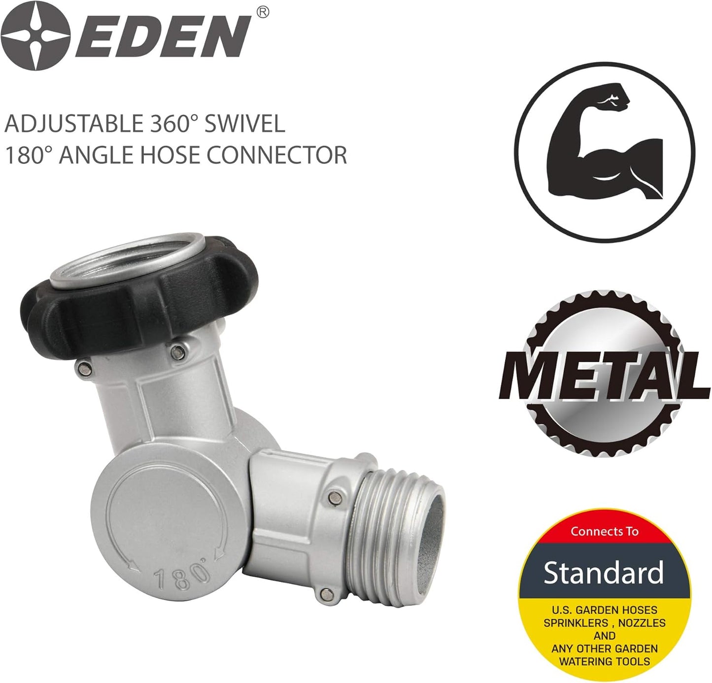 20051 Adjustable 180° & 360° Metal Swivel Connector