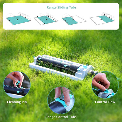 Heavy Duty Oscillating Sprinkler for Yard, Water Sprinkler for Lawn