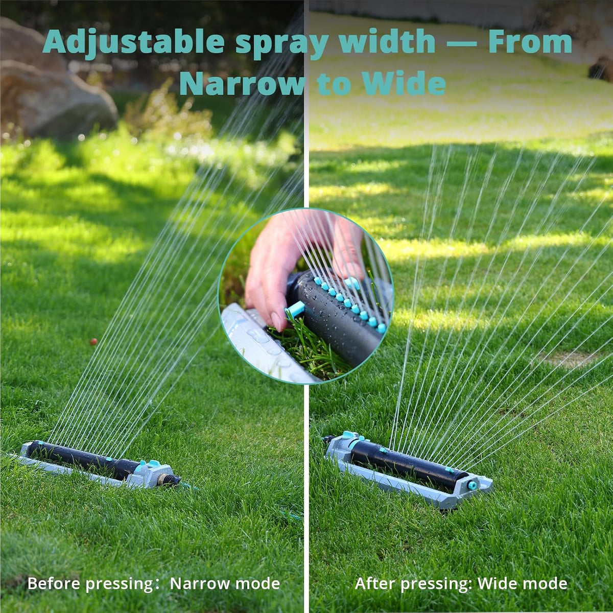 Heavy Duty Oscillating Sprinkler for Yard, Water Sprinkler for Lawn