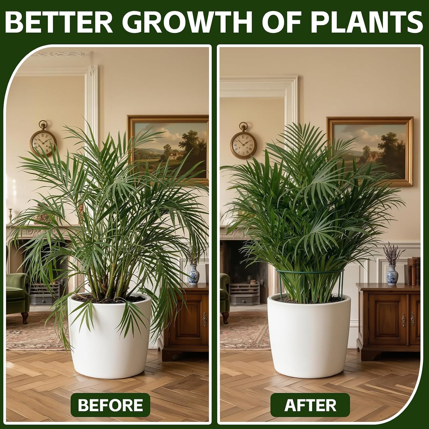 Thealyn 10 Pack Plant Support Stakes, 10" x 16" Peony Cages and Supports
