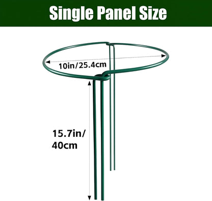 Thealyn 10 Pack Plant Support Stakes, 10" x 16" Peony Cages and Supports