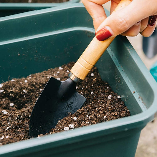 3Pcs Garden Tool Set Garden Tools Kit High Heavy Duty Cast Gardening Tool Set with Hand Trowel Transplant Trowel and Hand Rake