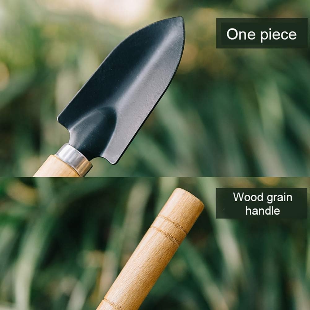 3Pcs Garden Tool Set Garden Tools Kit High Heavy Duty Cast Gardening Tool Set with Hand Trowel Transplant Trowel and Hand Rake