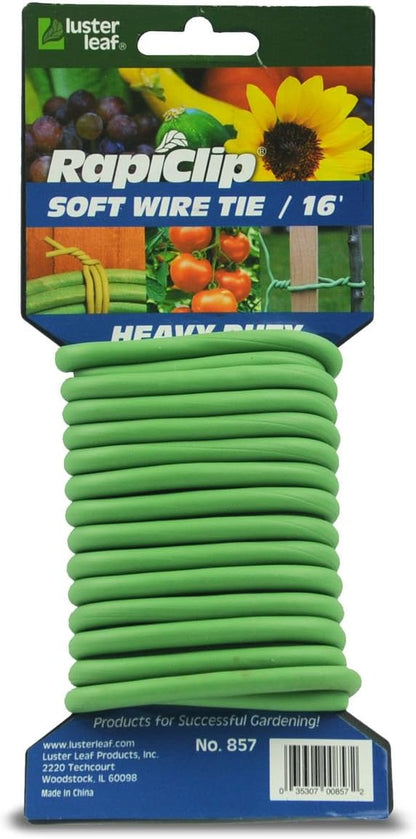 Rapiclip Heavy Duty Soft Wire Tie 857, Green