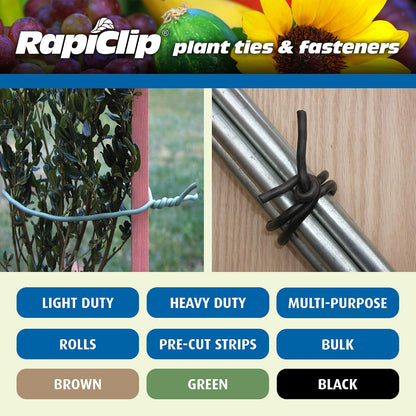 Rapiclip Heavy Duty Soft Wire Tie 857, Green