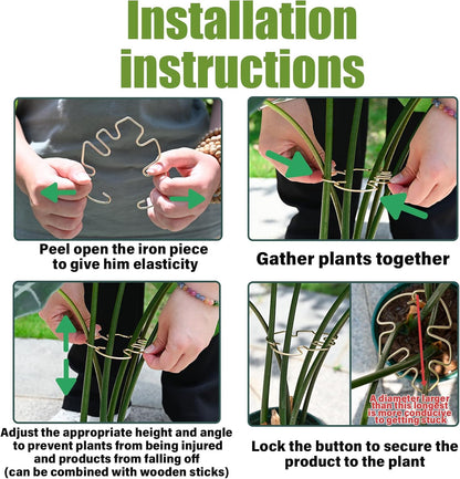 5PCS Metal Plant Stem Support-Monstera Stabilizer Grapple Holder