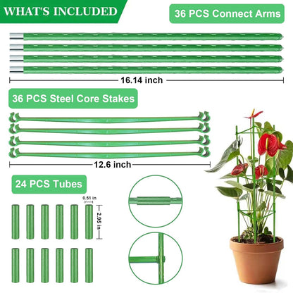 4Pack Tomato Cage for Garden, Up to 48inch Plant Support Stakes