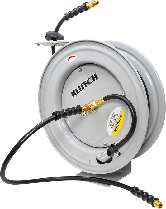 Auto-Rewind Air Hose Reel, 3/8in. x 50ft. Hose, 300 PSI