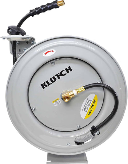 Auto-Rewind Air Hose Reel, 3/8in. x 50ft. Hose, 300 PSI
