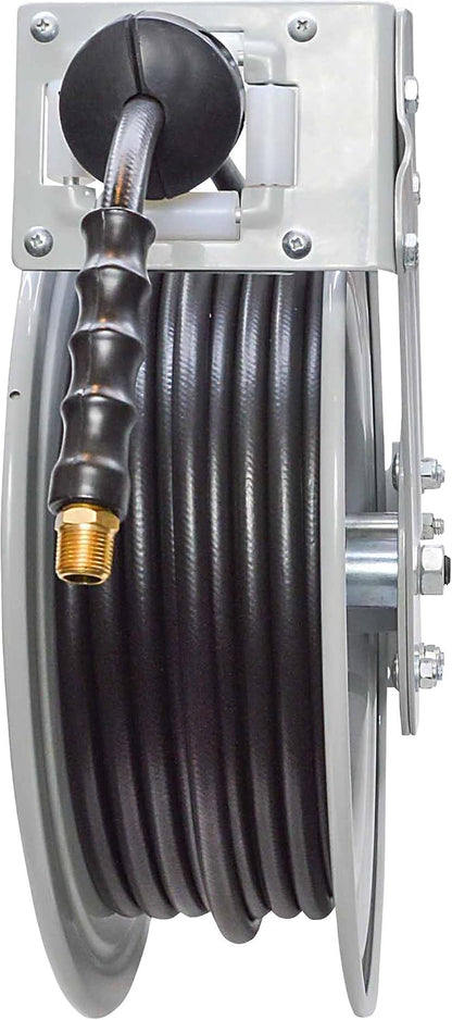 Auto-Rewind Air Hose Reel, 3/8in. x 50ft. Hose, 300 PSI
