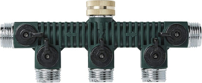62019 5-Way Zinc Hose Faucet Valve Manifold