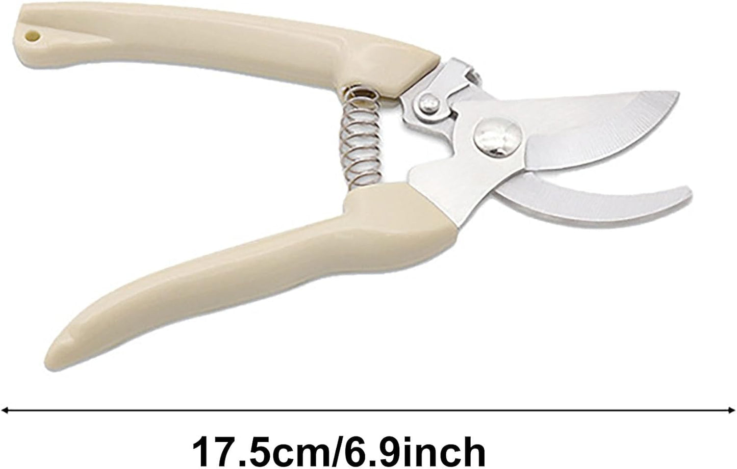 Garden Flower Shears Pruning Shears 6.9 inches Scissors Heavy Duty Plant Scissors for Cutting Flowers, Trimming Plants, Bonsai, Fruits Picking (Pink Handle)